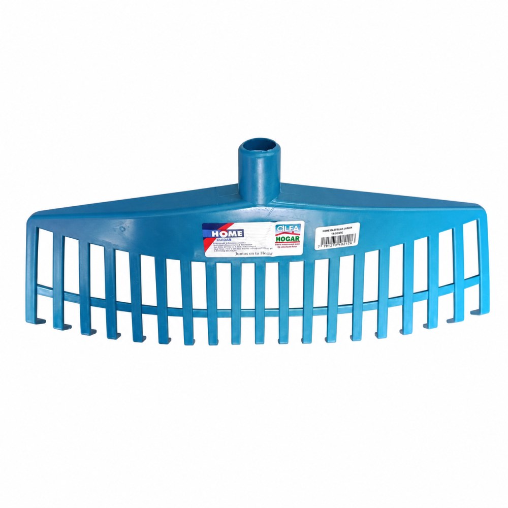 Otro lado del empaque de Rastrillo de Jardín Plástico Home Clear Azul
