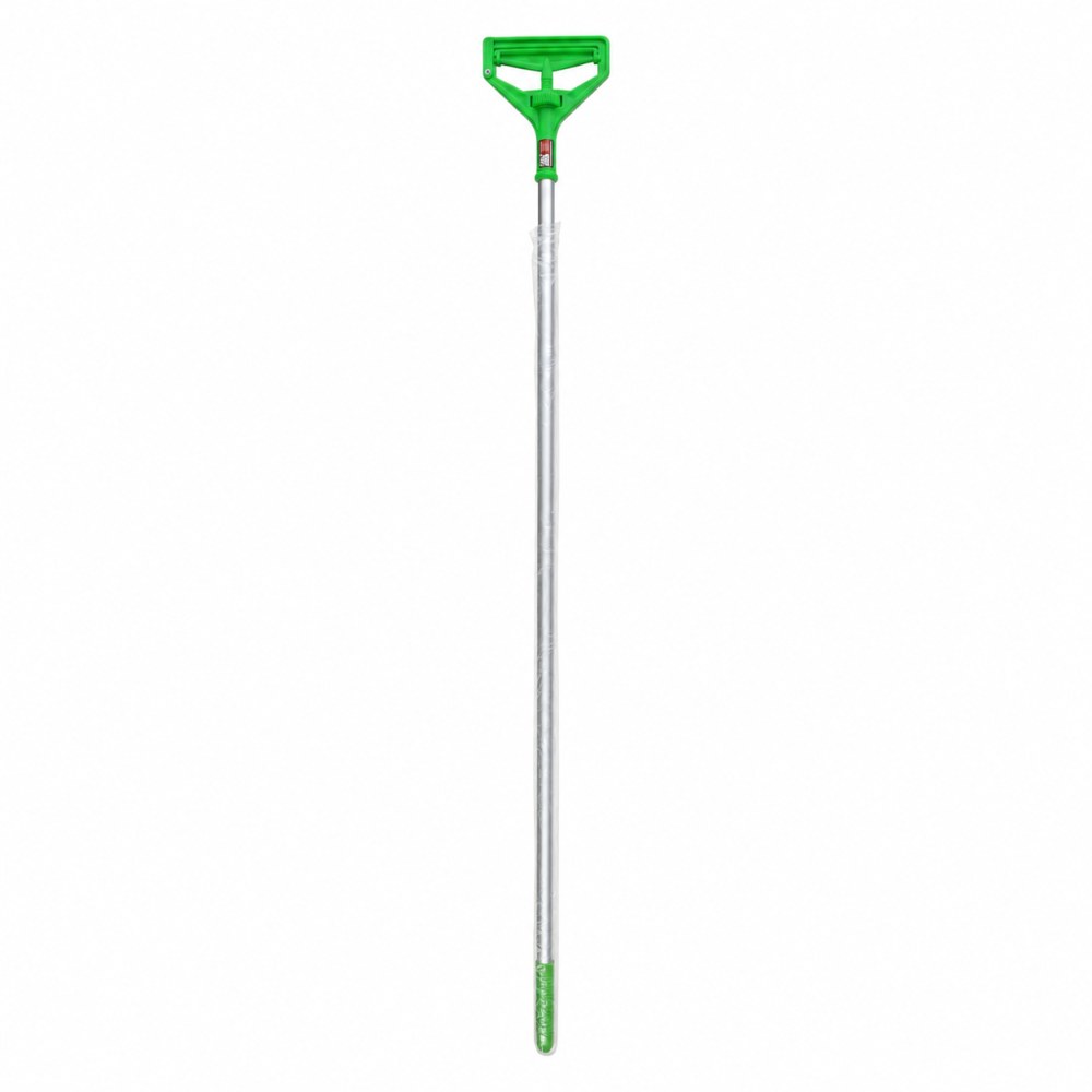 Portamopa Base Plástica con Palo de Aluminio Verde - 150 cm