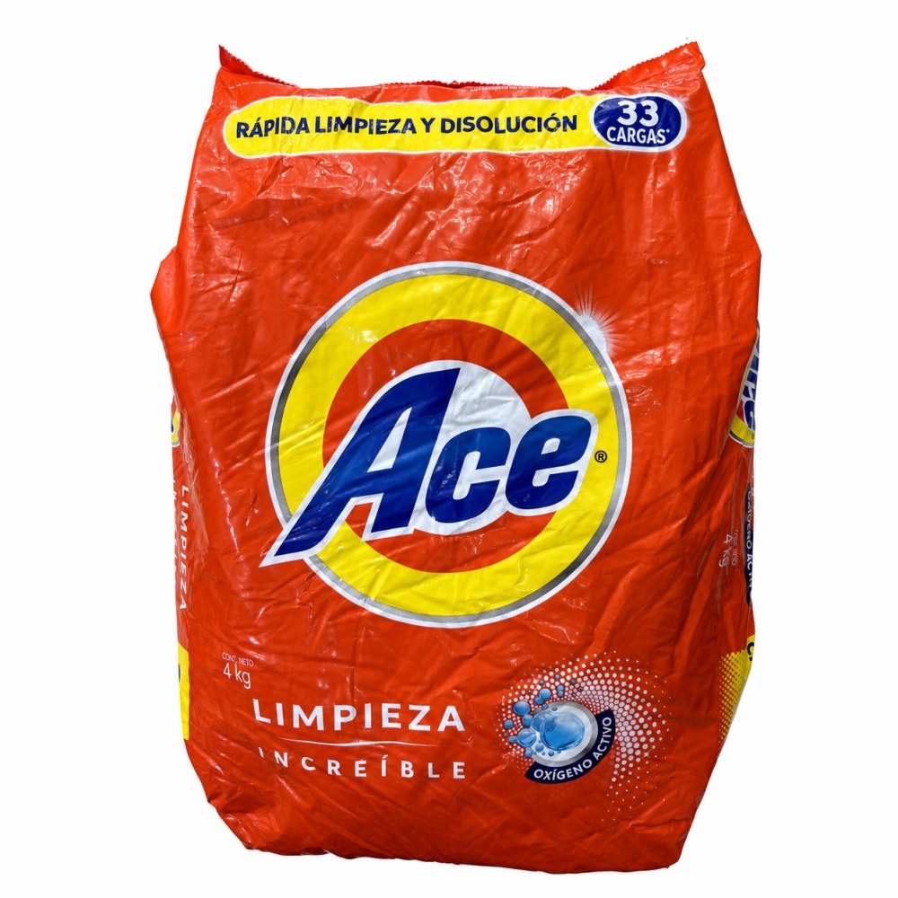 Detergente en Polvo Oxígeno Activo ACE - 4Kg