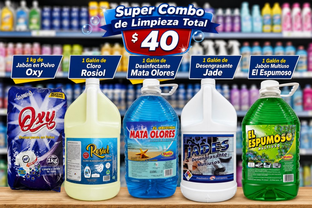Super Combo de Limpieza Total US$ 40