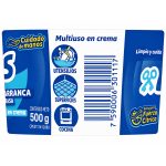 Otro lado del empaque de Limpiador Multiuso en Crema Las Llaves – 500 Gramos