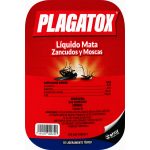 Otro lado del empaque de Plagatox Líquido Mata Zancudos y Moscas - 360 ml