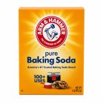 Frente del empaque de Bicarbonato de Sodio Puro Arm & Hammer - 454 gr