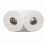 Otro lado del empaque de Papel Higiénico Institucional Brilux 4 Rollos Doble Hoja - 250 Metros