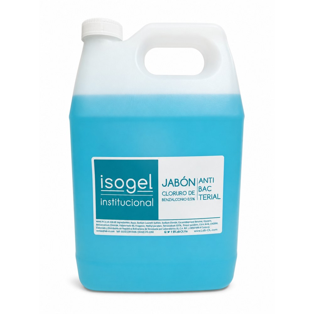 Jabón Antibacterial Liquido Isogel – 1 Galón