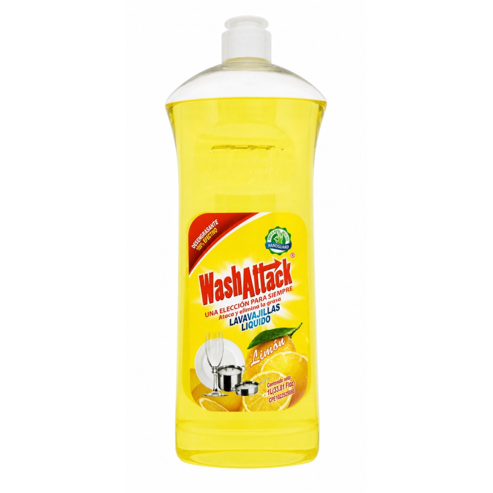 Lavavajillas Líquido WashAttack Limón - 1 Litro