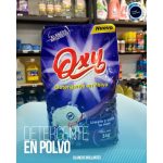 Otro lado del empaque de Detergente en Polvo Oxy Blancos Brillantes 1 kg