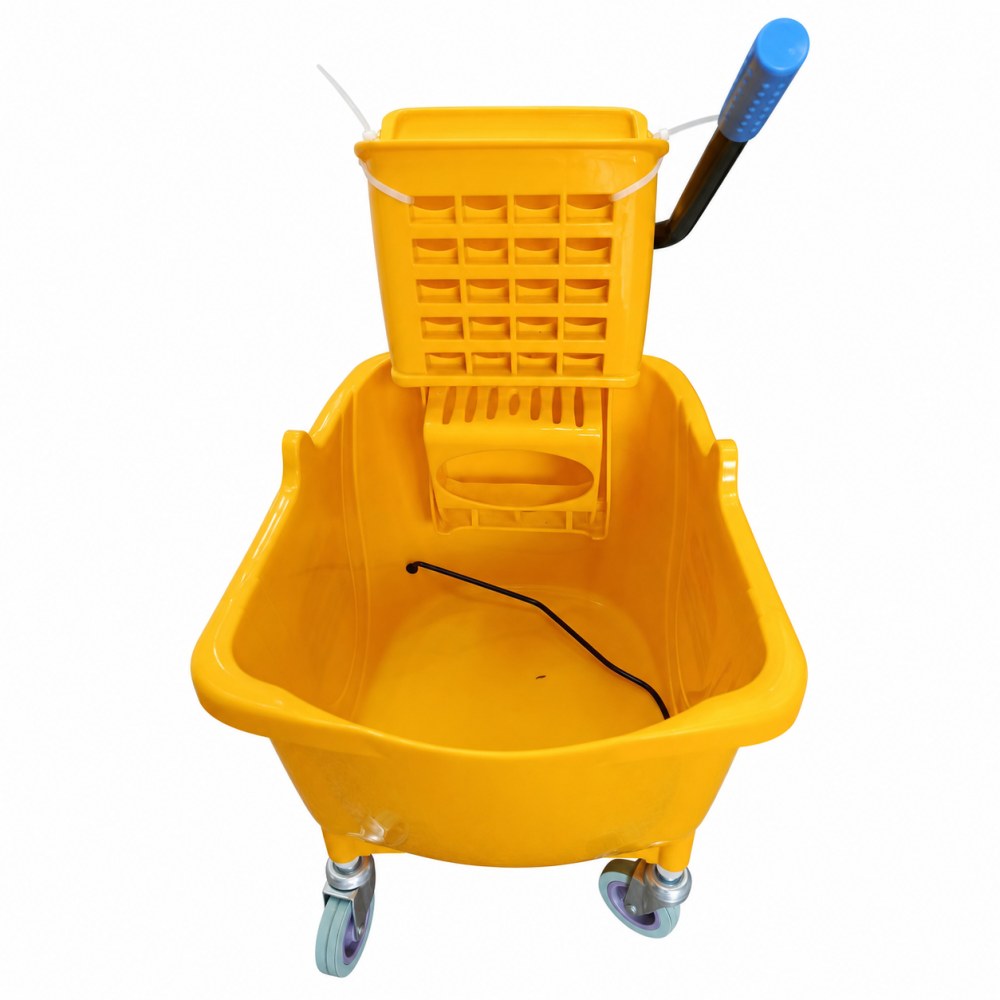 Otro lado del empaque de Carro Mopero con Exprimidor All Clean - 32 Litros