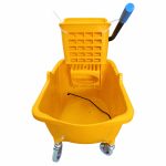 Otro lado del empaque de Carro Mopero con Exprimidor All Clean - 32 Litros