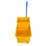 Otro lado del empaque de Carro Mopero con Exprimidor All Clean - 20 Litros