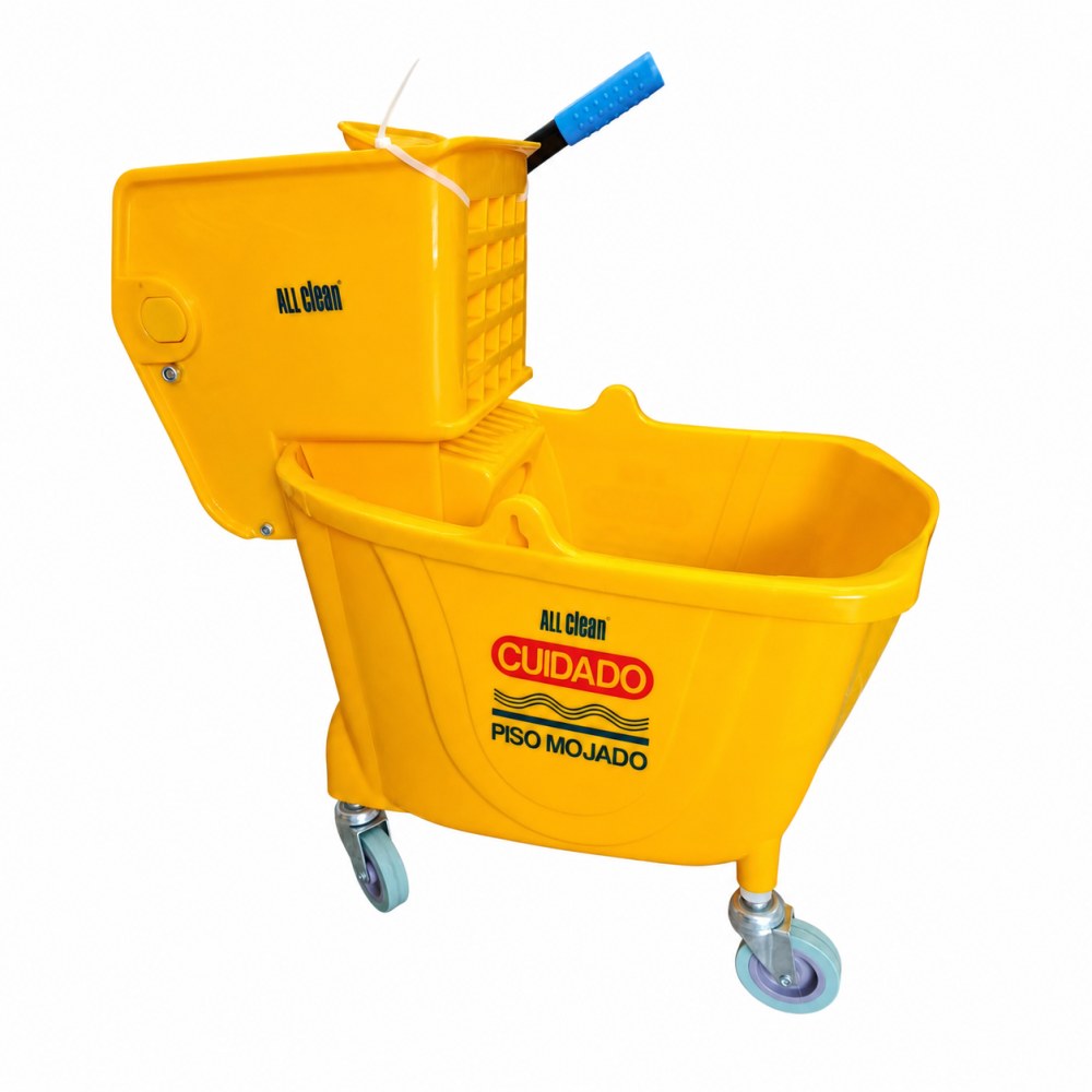 Carro Mopero con Exprimidor All Clean - 32 Litros