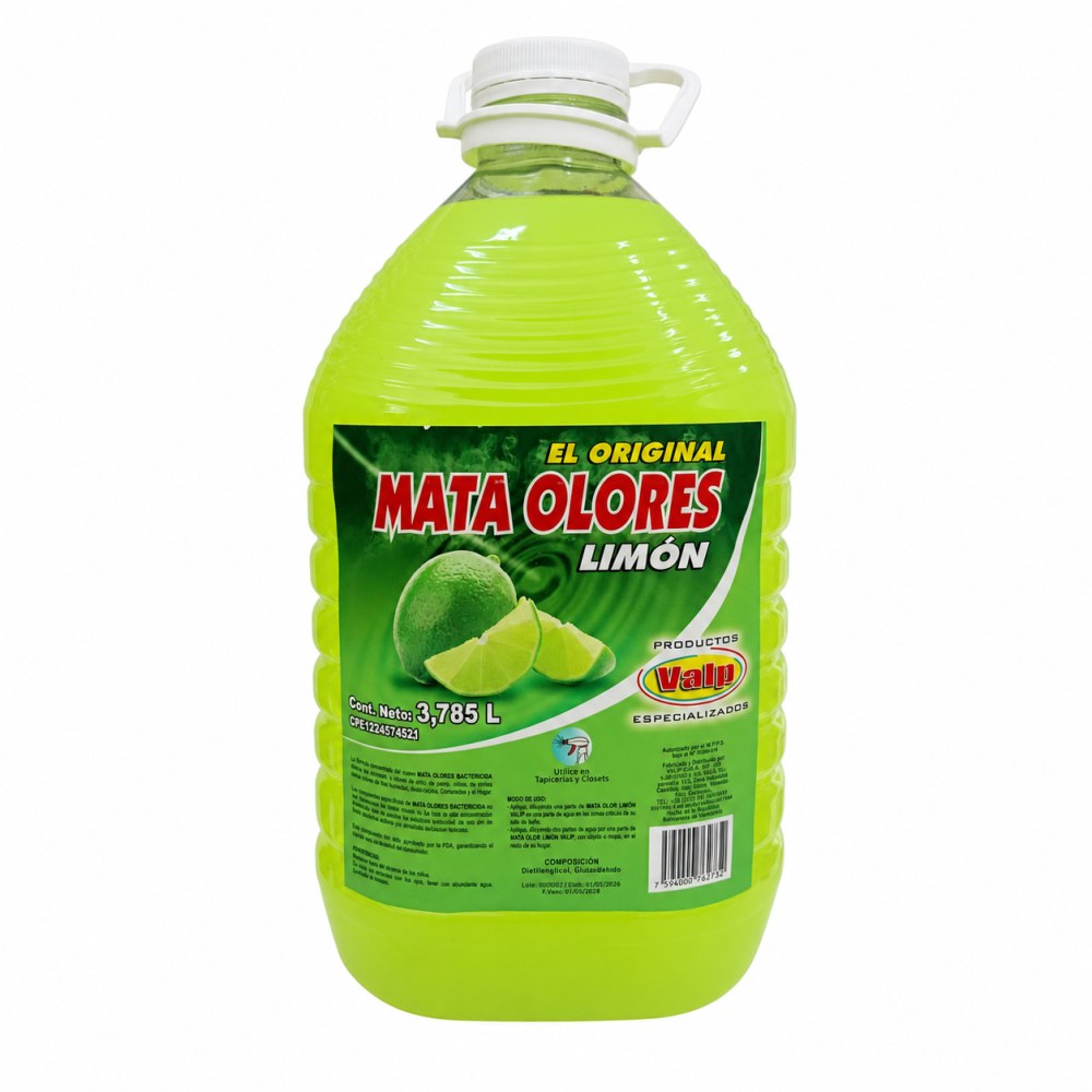 Mata Olores Bactericida Valp - Limón - 3,785 Litros