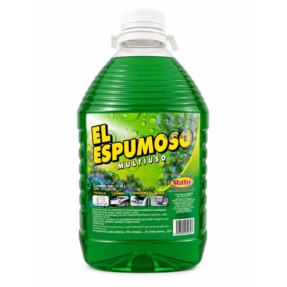 El Espumoso Valp Limpiador Multiuso – 3,785 Litros
