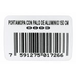 Otro lado del empaque de Portamopa Base Plástica con Palo de Aluminio Verde - 150 cm