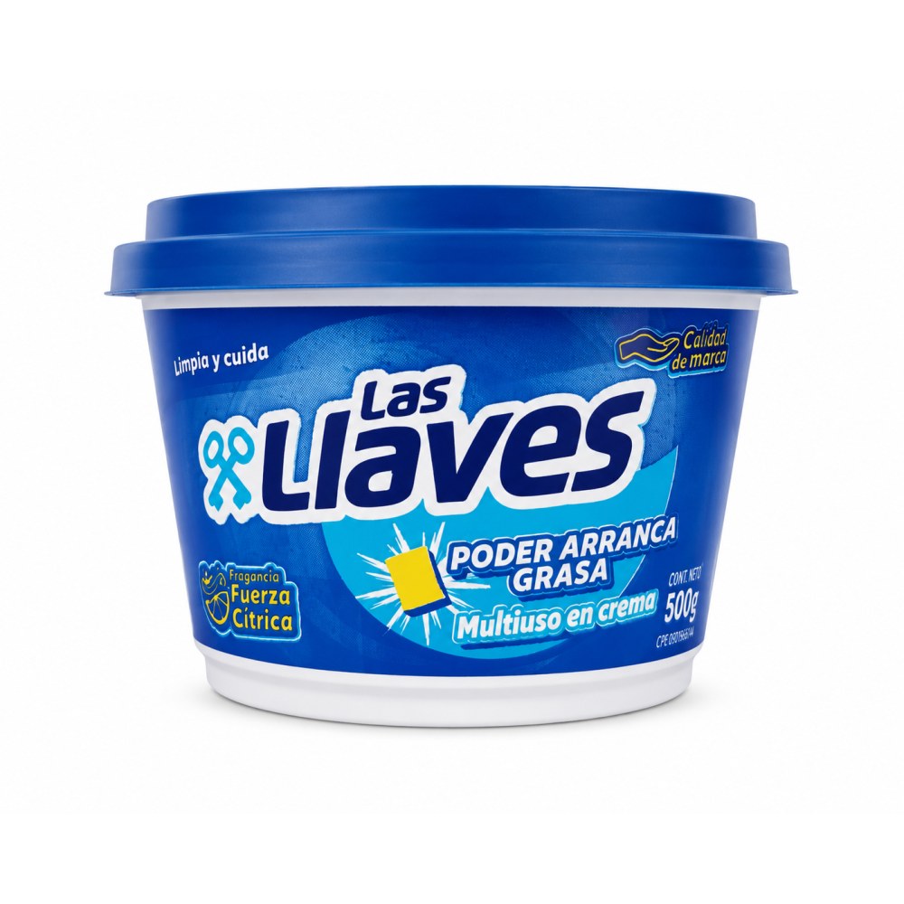 Limpiador Multiuso en Crema Las Llaves – 500 Gramos