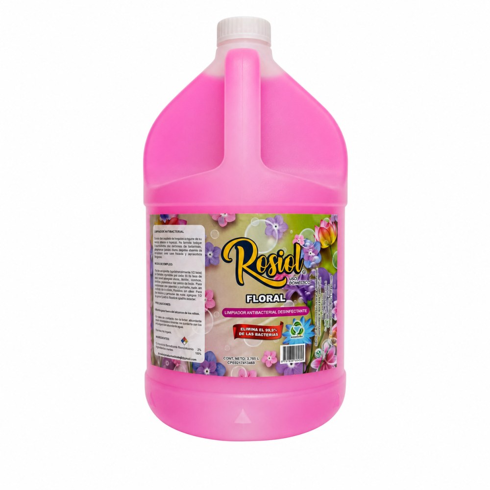Limpiador Antibacterial Rosiol Floral - 3,785 Litros