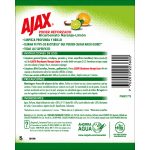 Otro lado del empaque de Ajax Limpiador Multiusos Antibacterial Bicarbonato Naranja-Limón – 1 Litro