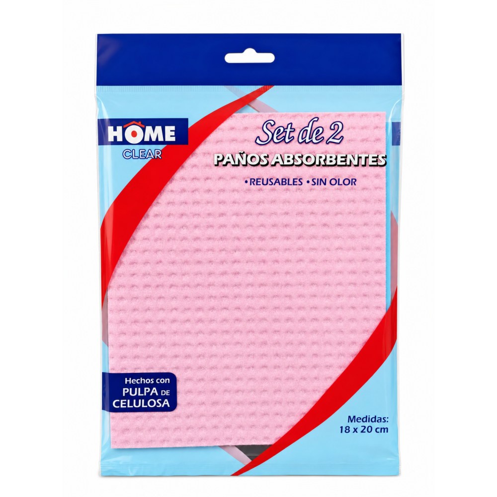Paños Absorbentes Home Clear - 2 Paños