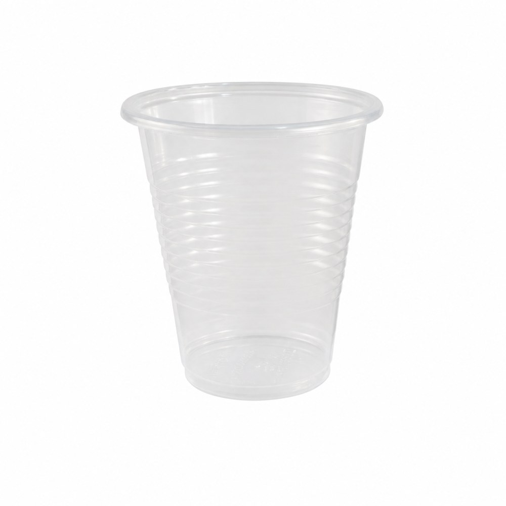 Otro lado del empaque de Vasos Plásticos Transparentes Maxiplast #107 - 10 oz - 50 Unidades