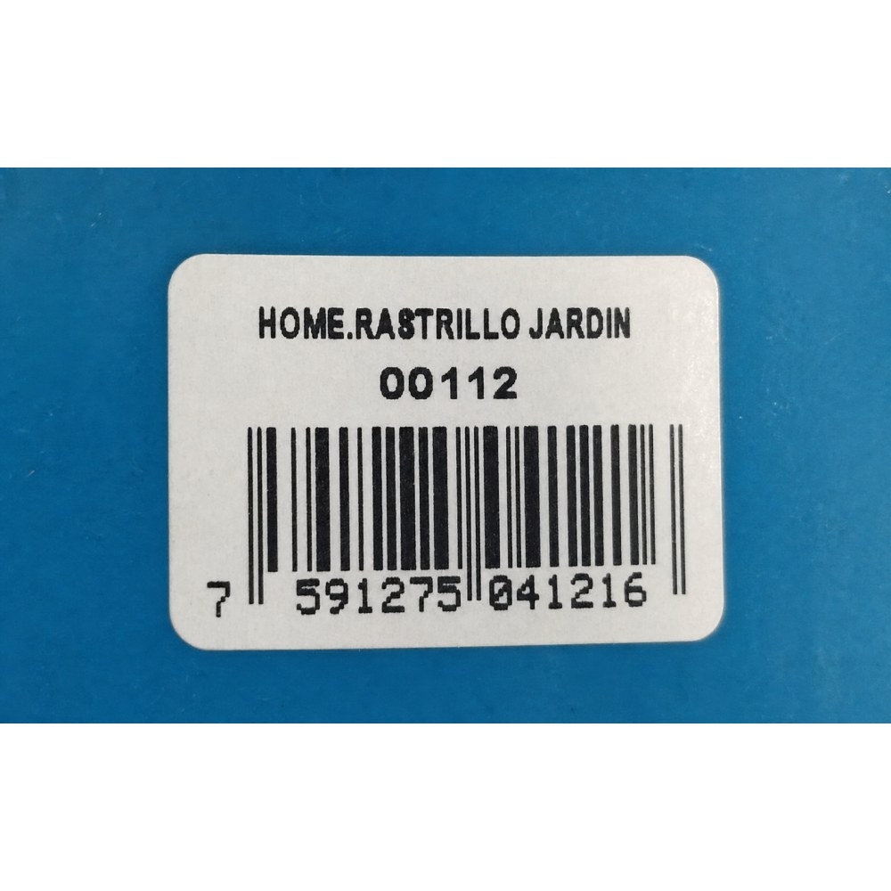 Otro lado del empaque de Rastrillo de Jardín Plástico Home Clear Azul