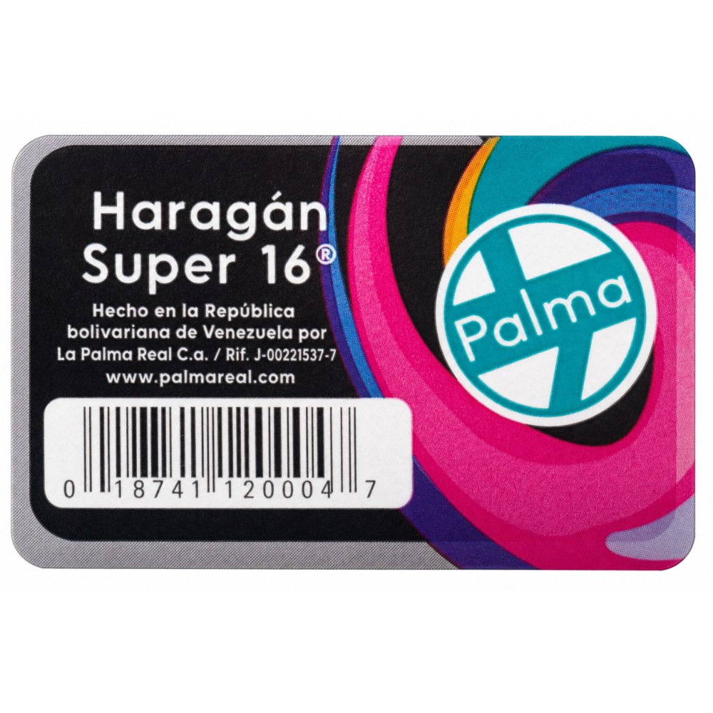 Otro lado del empaque de Haragán Super 16 Palma - 16 Pulgadas
