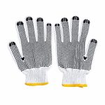 Frente del empaque de Guantes de Tela con Micropuntos de Agarre