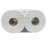 Otro lado del empaque de Papel Higiénico Institucional Brilux 4 Rollos Hoja Sencilla - 250 Metros
