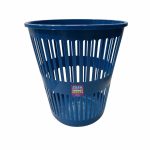Frente del empaque de Papelera Plástica Calada Azul Alfa Hogar