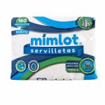 Frente del empaque de Servilletas Mimlot Tipo Z - 160 Unidades
